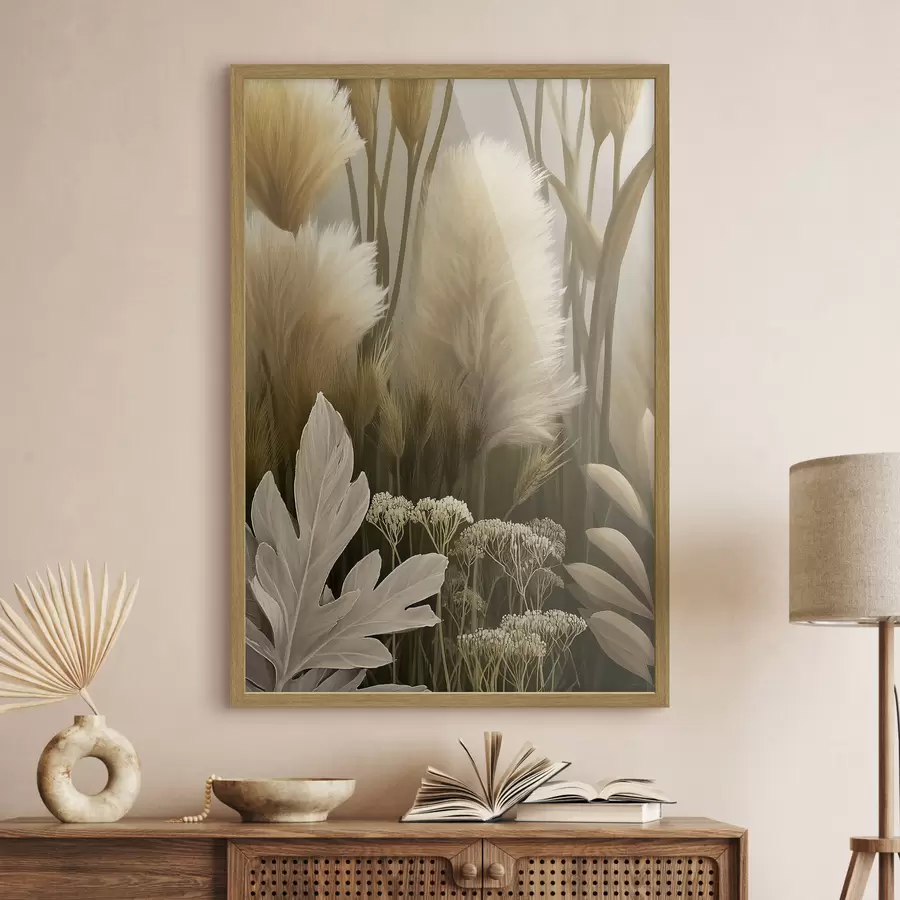 Papier peint Le bruissement des fleurs séchées f50168