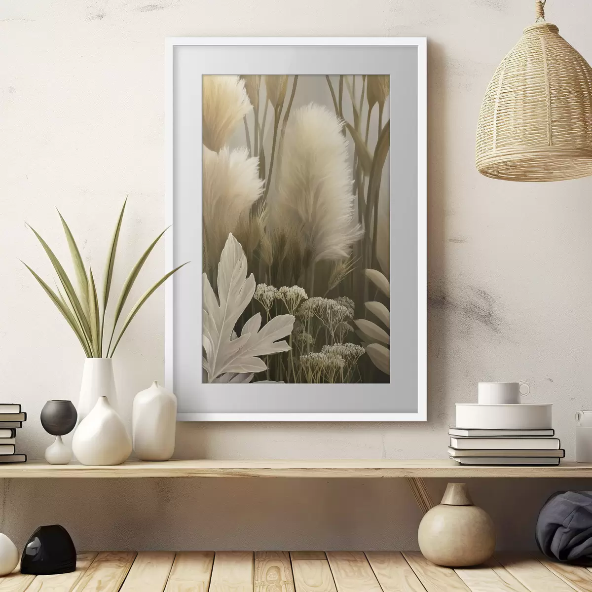 Poster Le bruissement des fleurs séchées f50168
