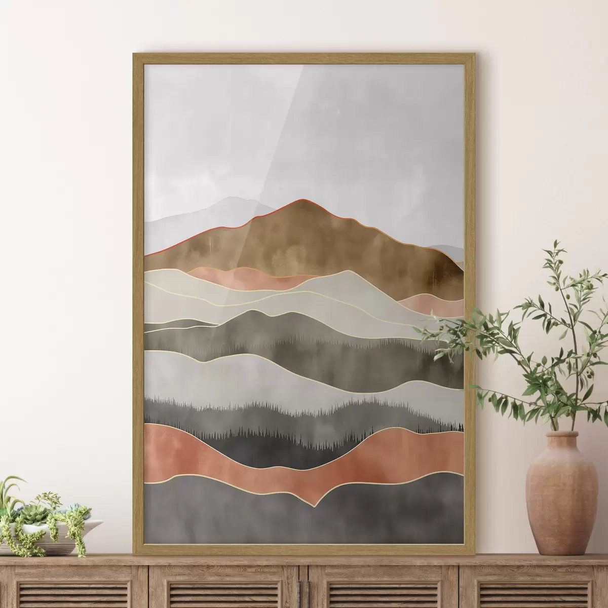 Poster Ardoise et dunes f50171