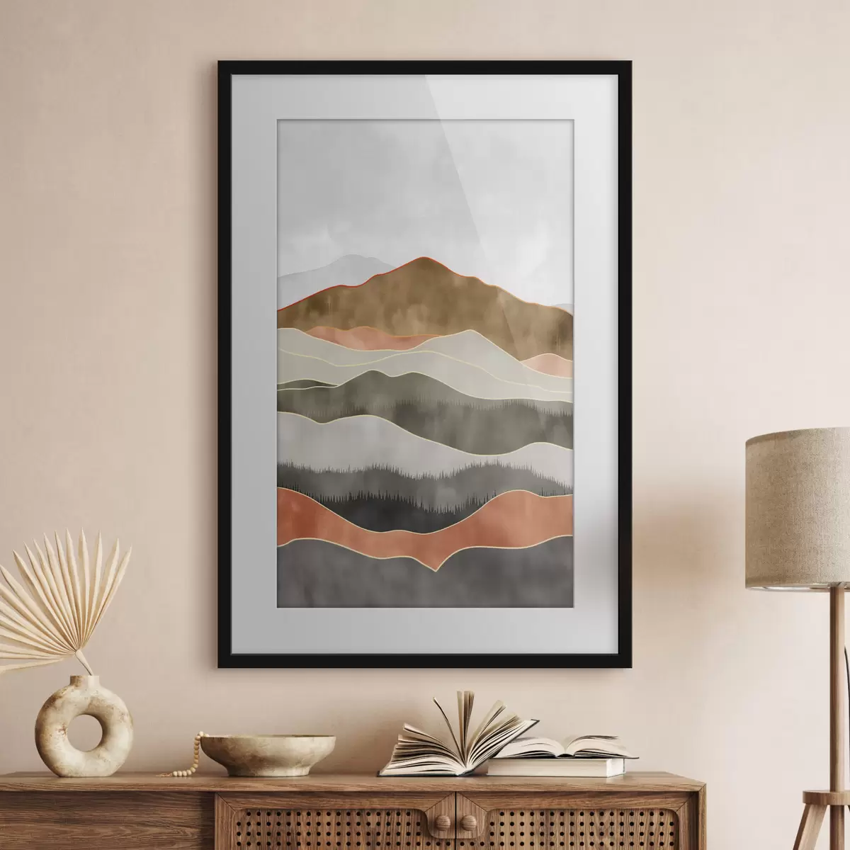 Poster Ardoise et dunes f50171