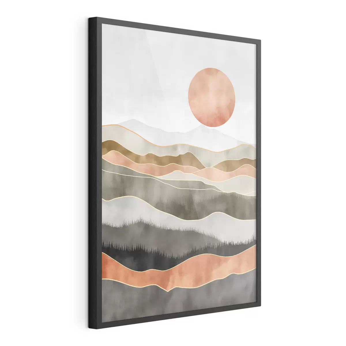 Poster Dunes de terre cuite f50172