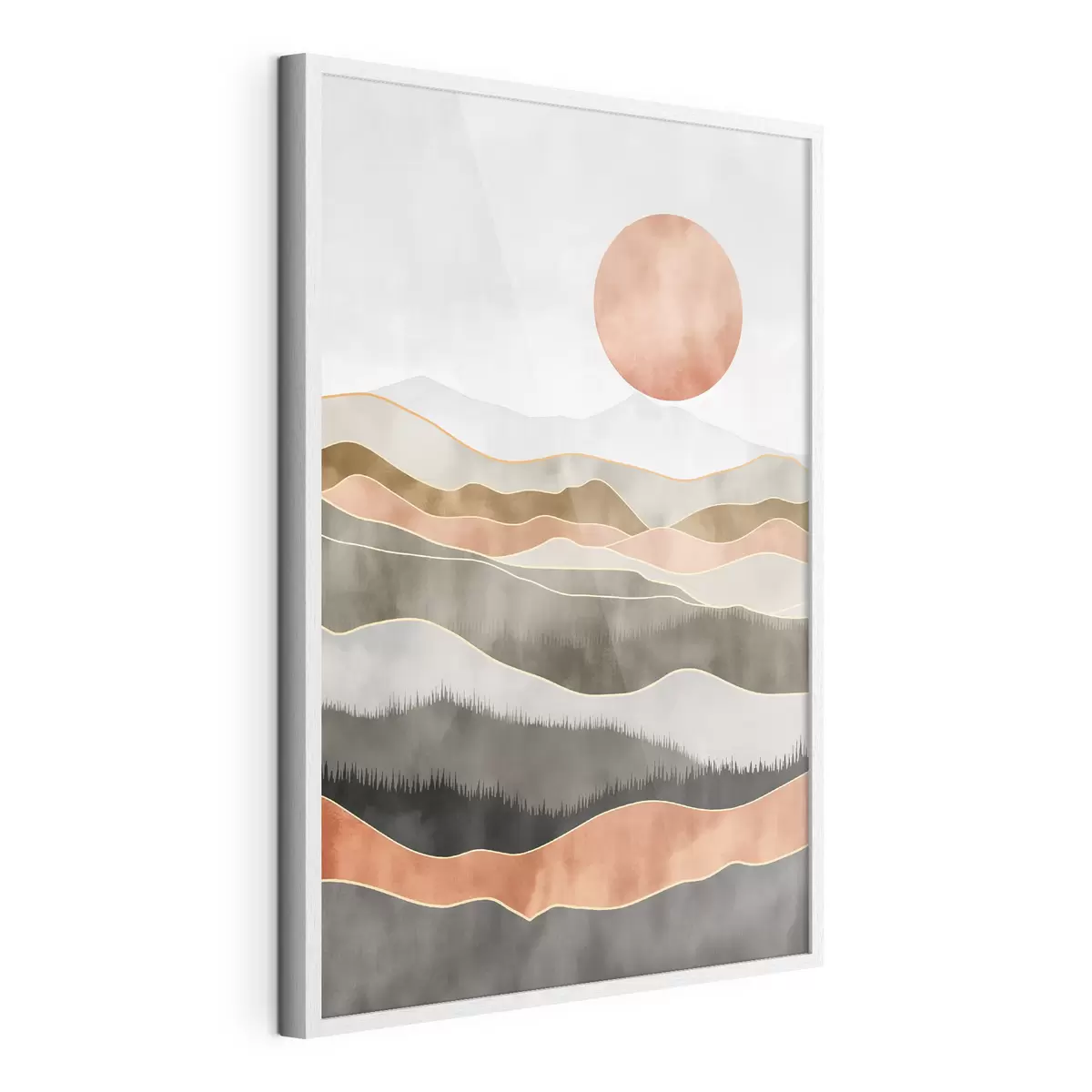 Poster Dunes de terre cuite f50172