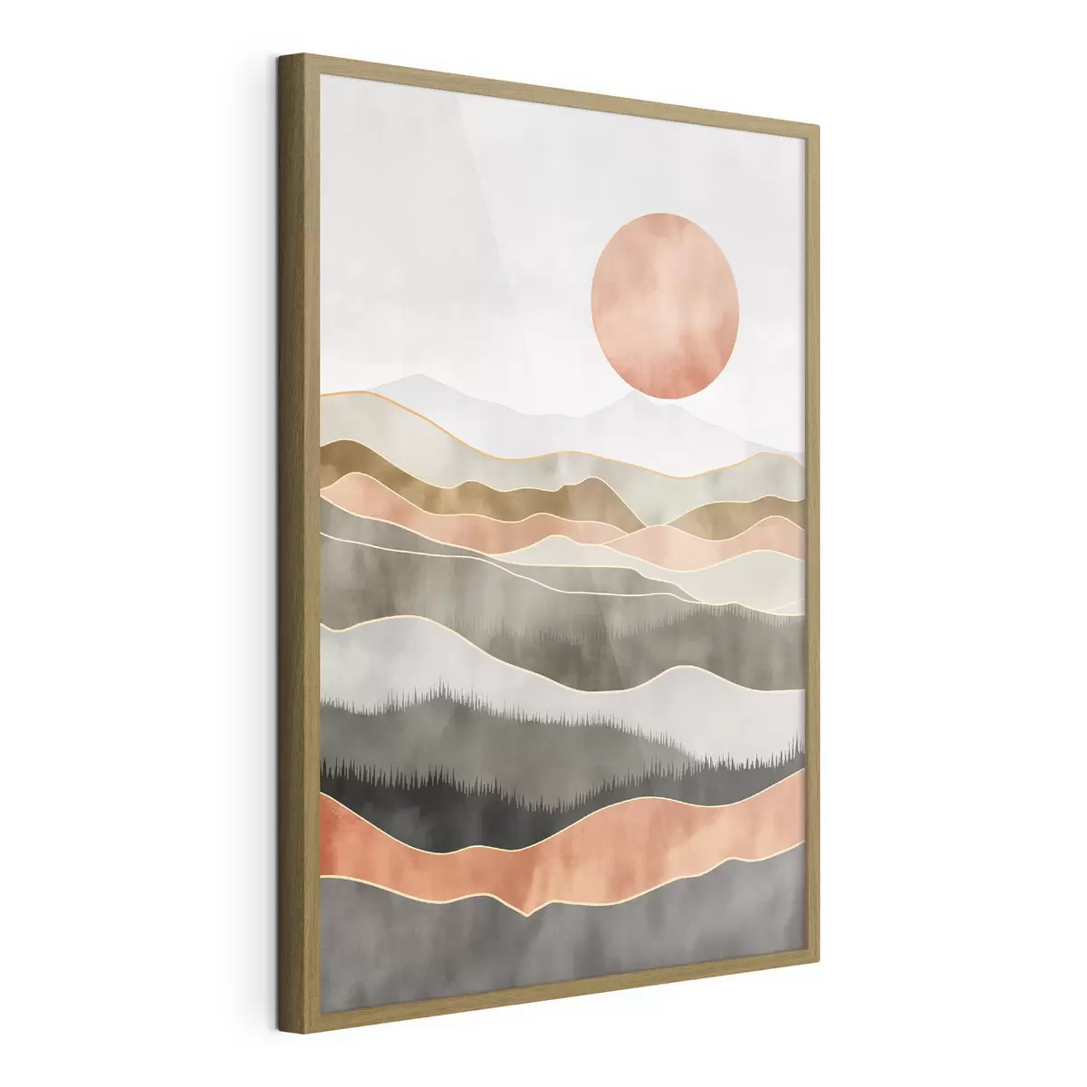 Poster Dunes de terre cuite f50172