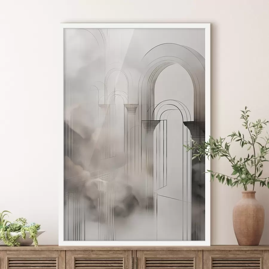 Papier peint Silhouette brumeuse f50176