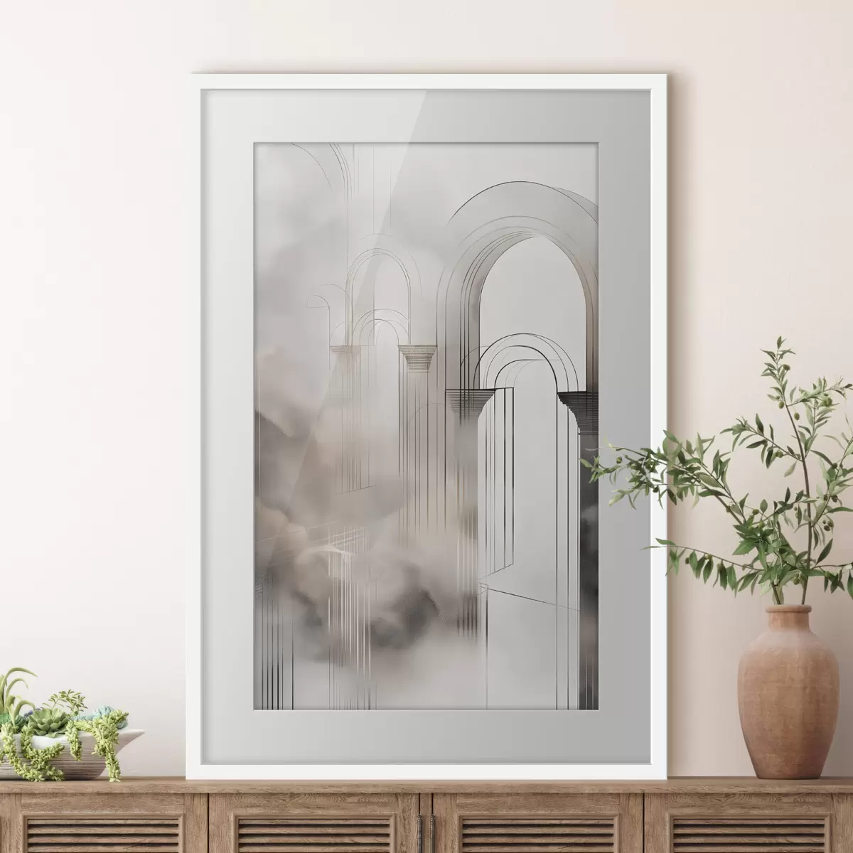 Poster Silhouette brumeuse f50176