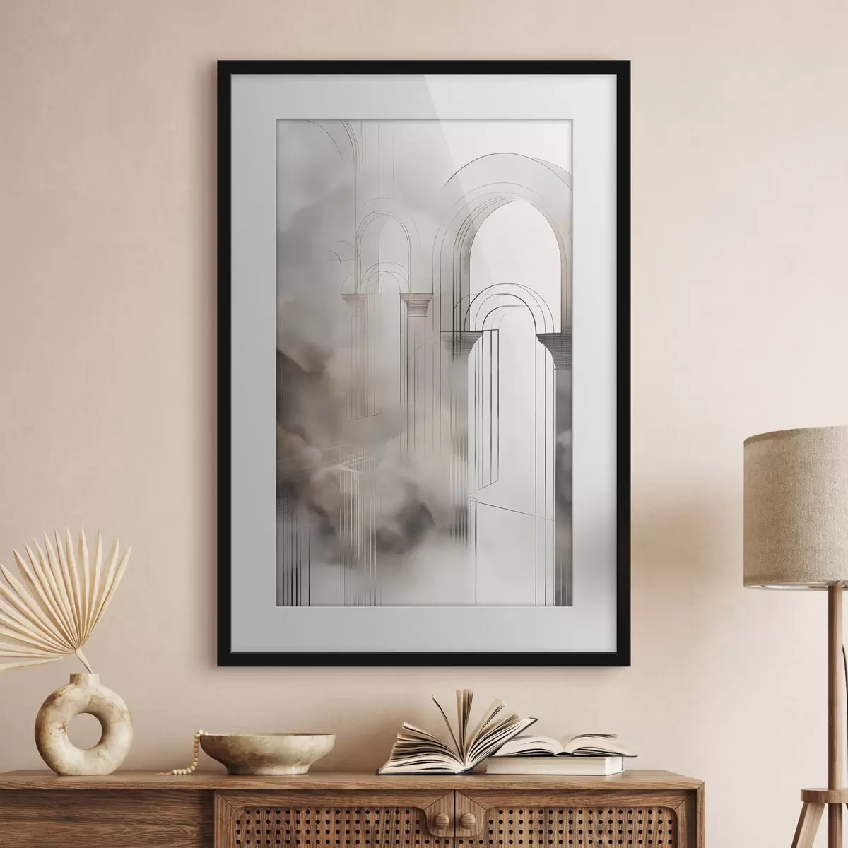 Poster Silhouette brumeuse f50176