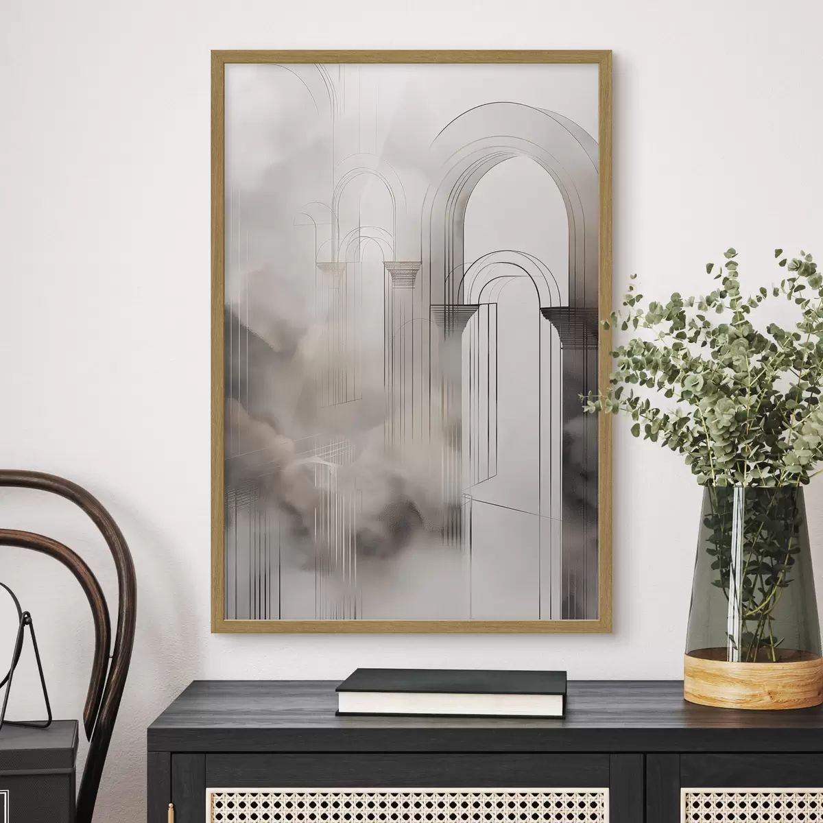 Poster Silhouette brumeuse f50176