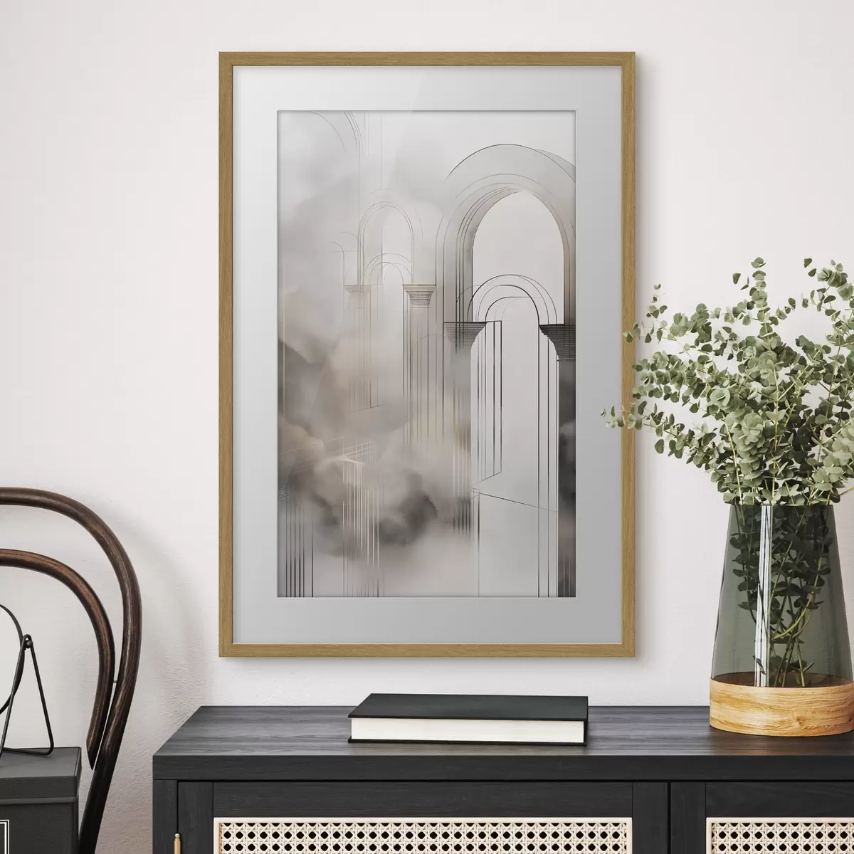 Poster Silhouette brumeuse f50176