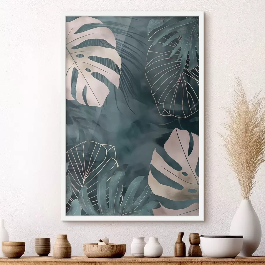 Papier peint Feuilles de monstera f50177