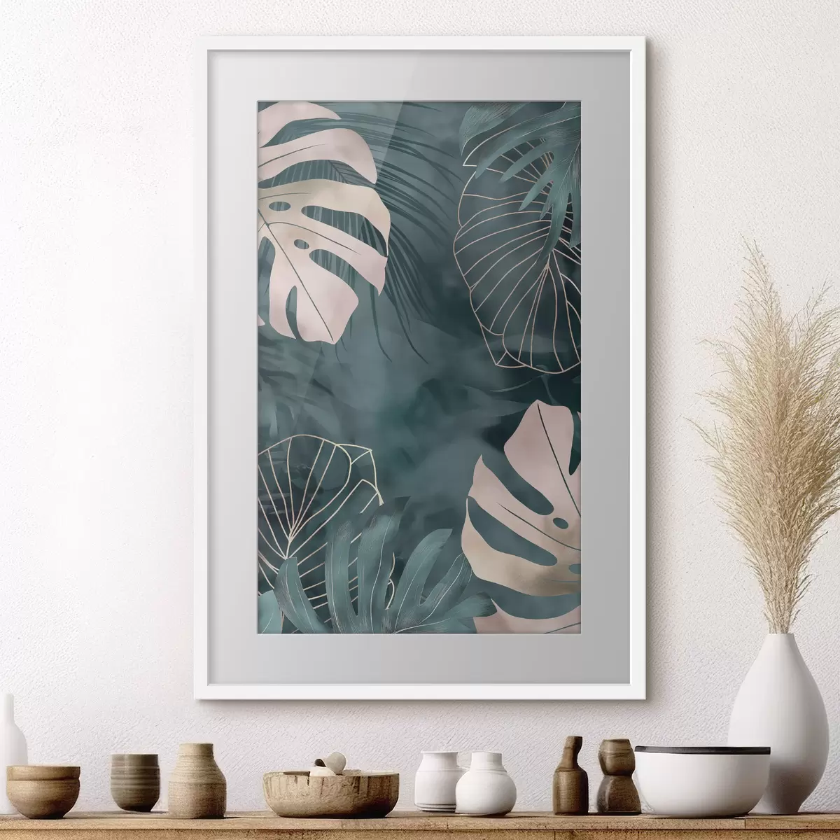 Poster Feuilles de monstera f50177