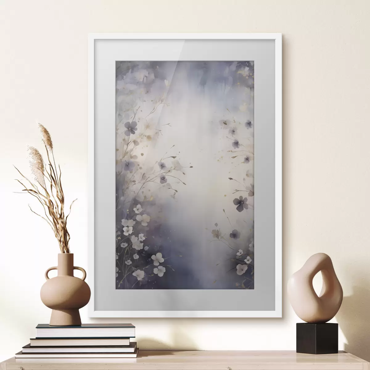 Poster Crépuscule floral f50179