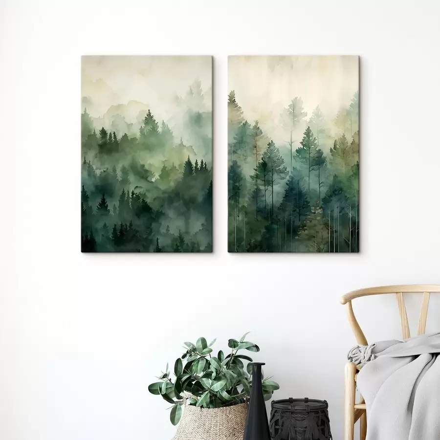 Papier peint Forêt brumeuse m30833