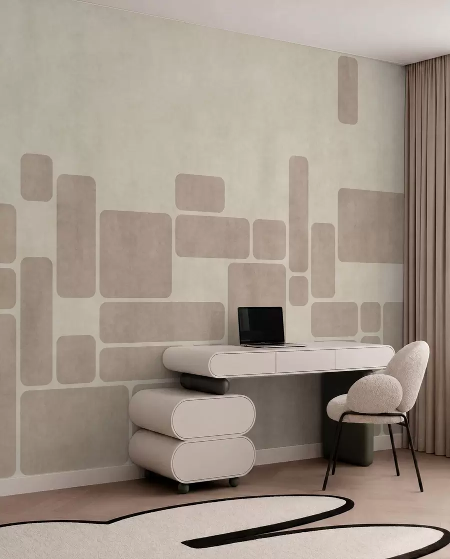 Papier peint Géométrie sable w05141