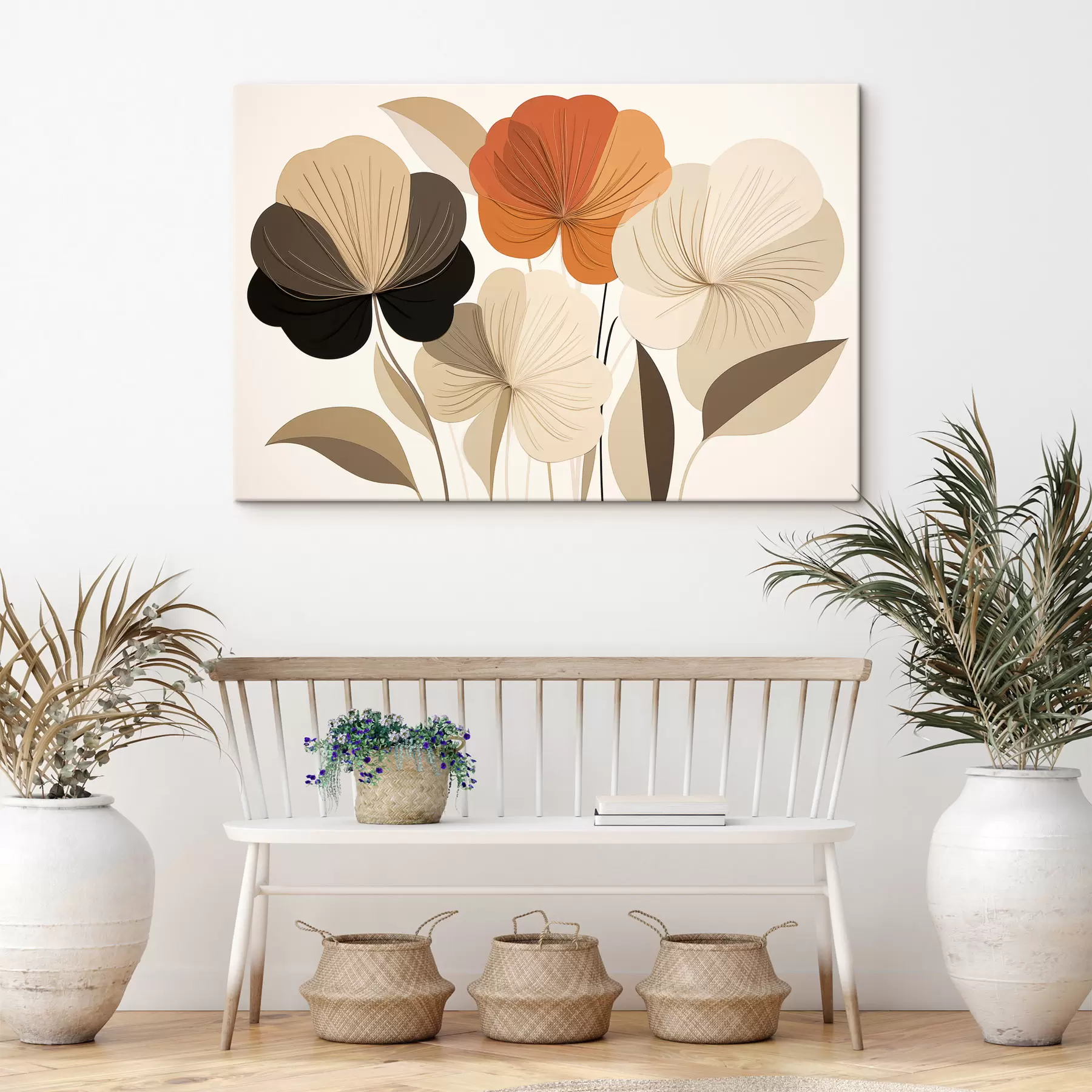 Tableau Fleurs abstraites s50251