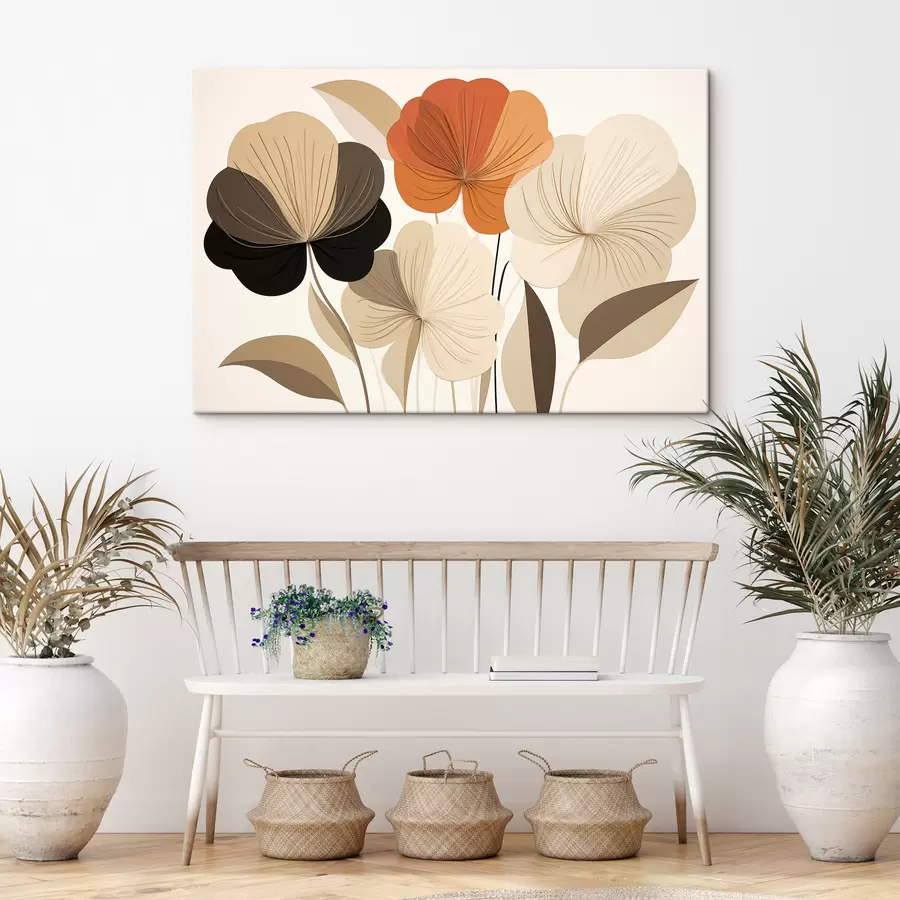 Tableau Fleurs abstraites s50251
