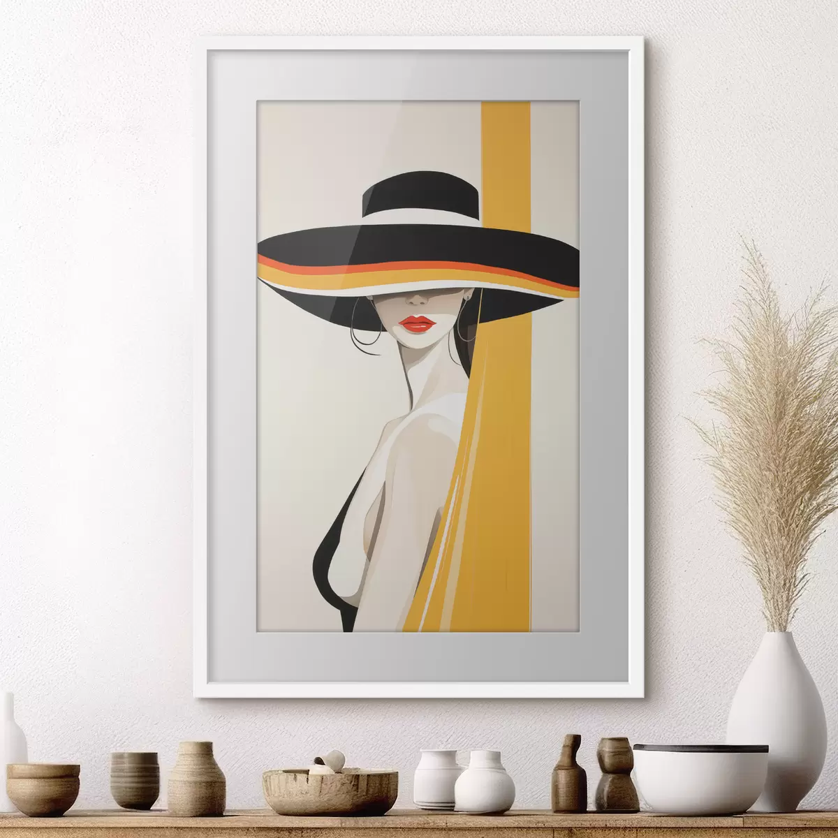 Poster Femme et écho f50236