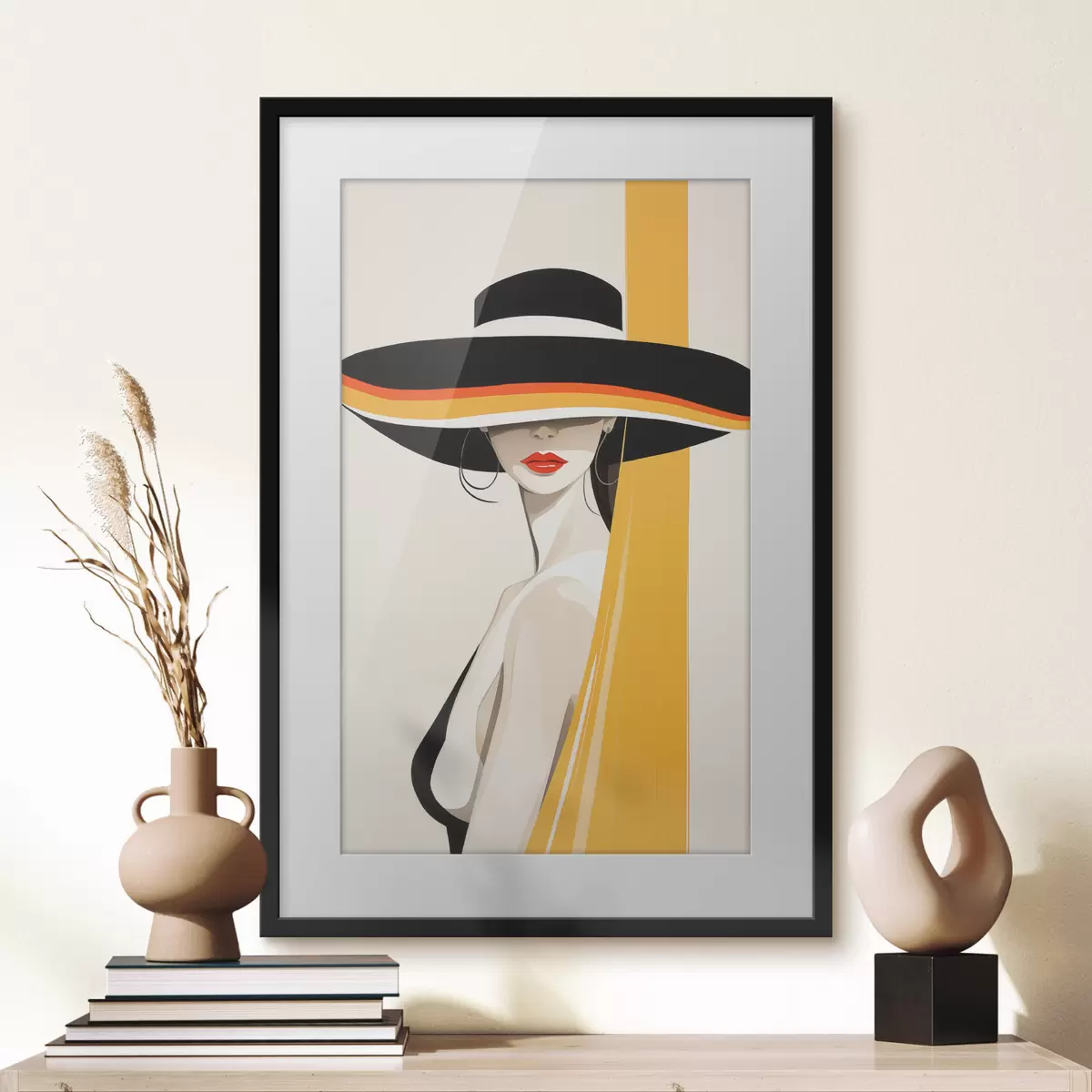 Poster Femme et écho f50236