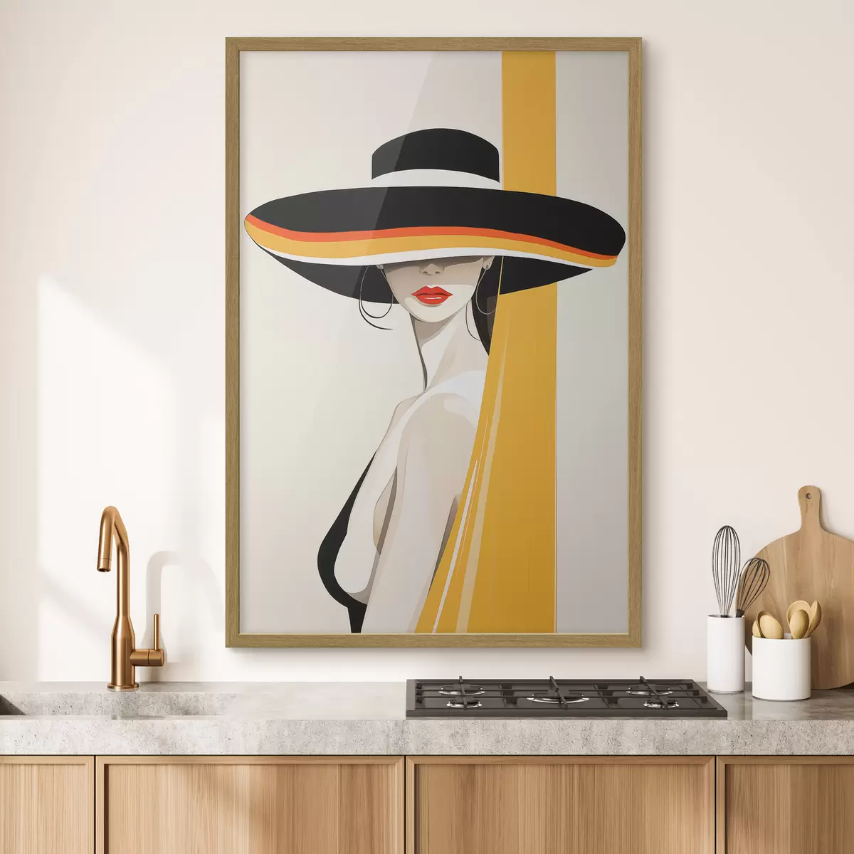 Poster Femme et écho f50236