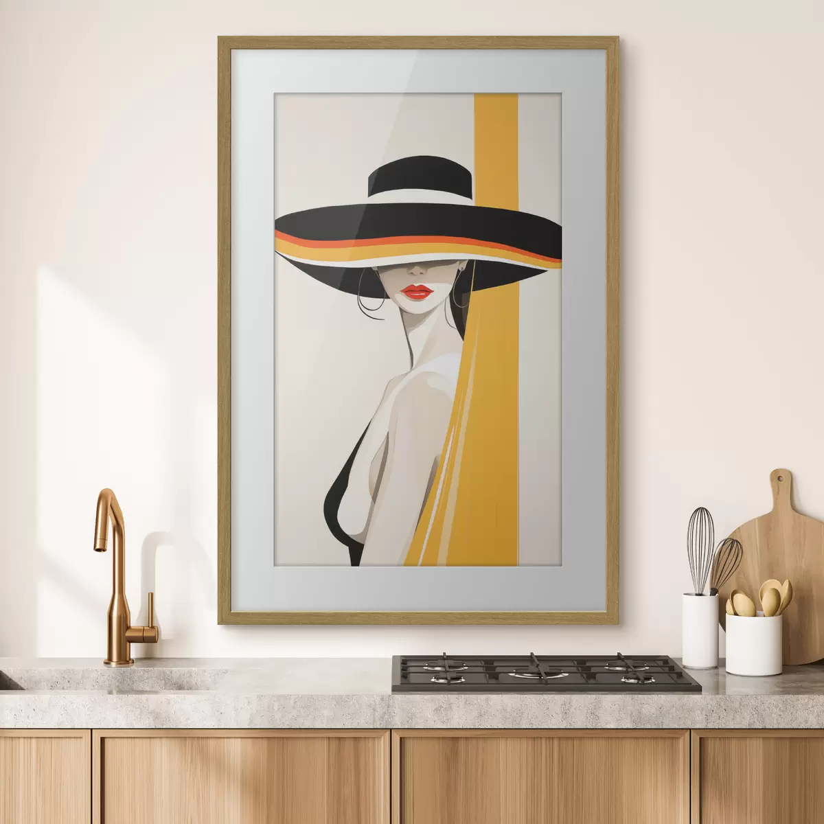 Poster Femme et écho f50236