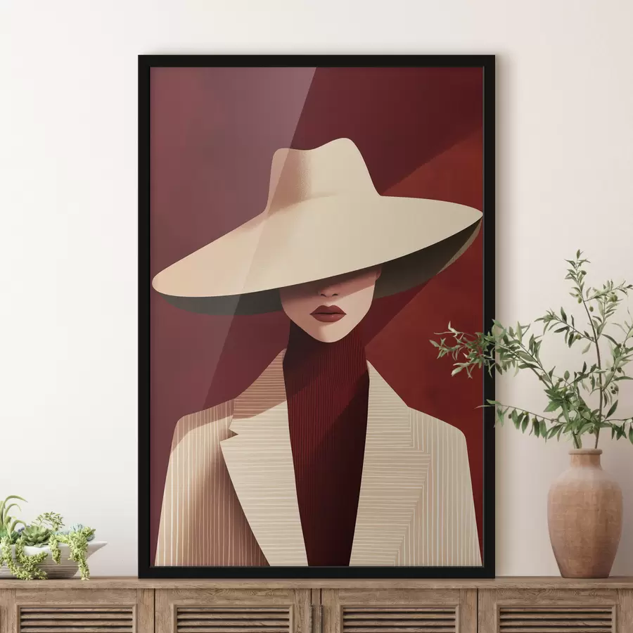 Papier peint Femme et élan f50238