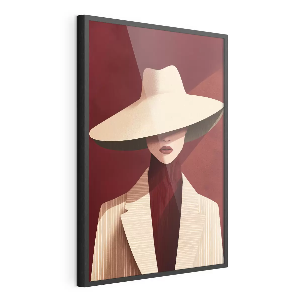Poster Femme et élan f50238