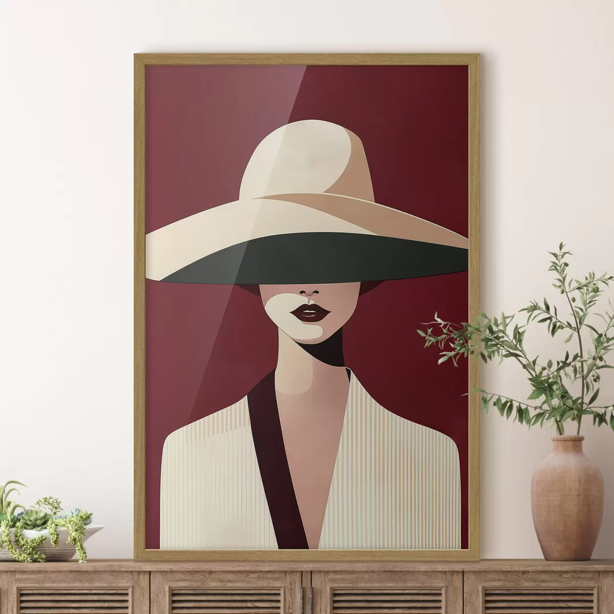 Poster Femme et souffle f50239