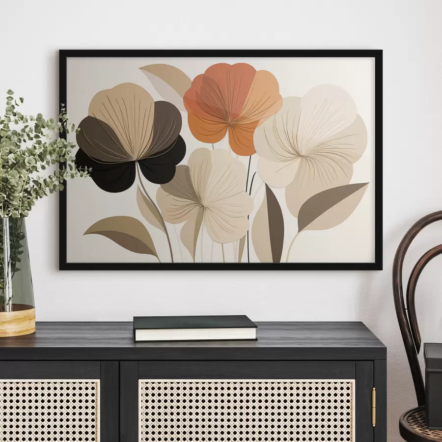 Papier peint Fleurs abstraites f50251