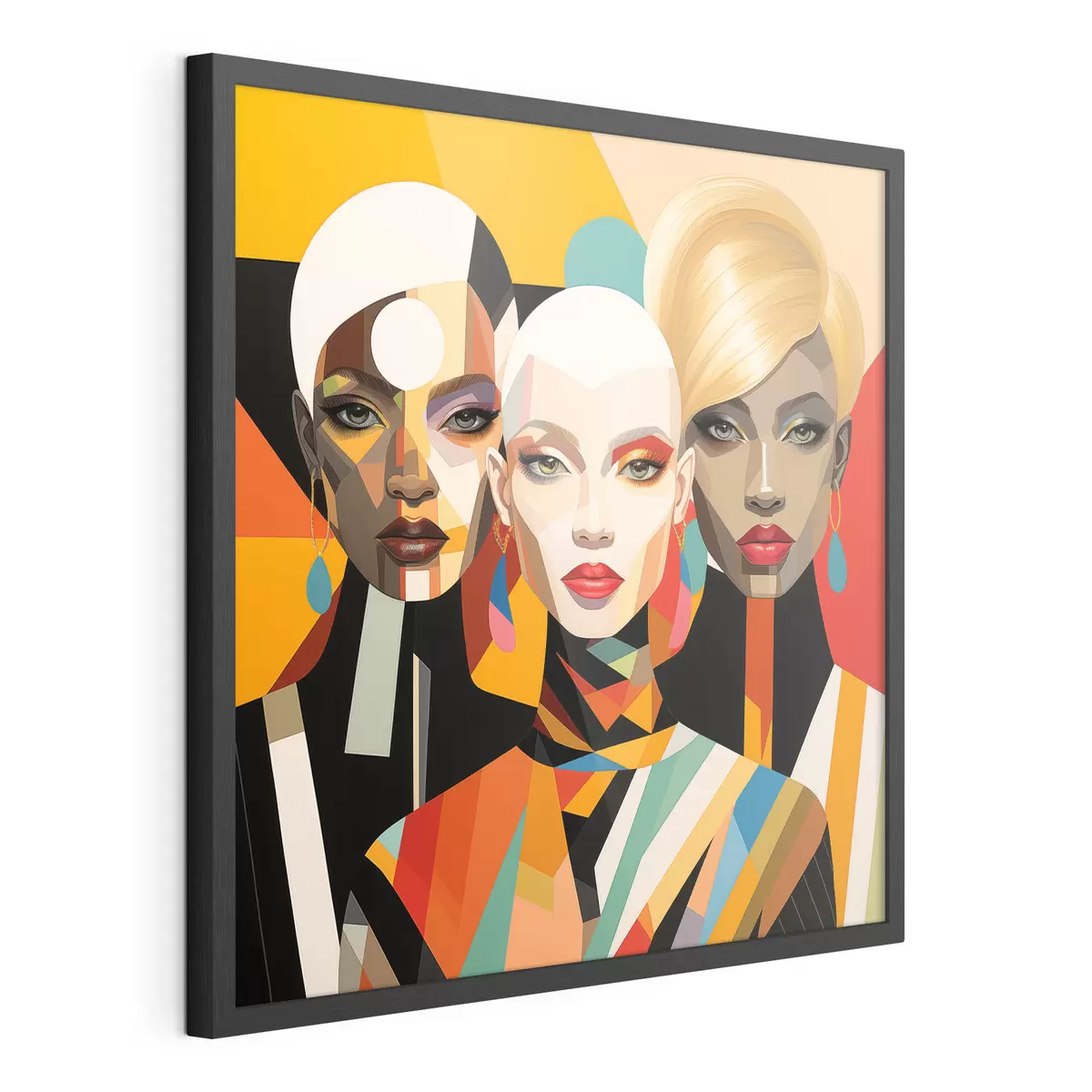 Poster Portraits géométriques de femmes f50254