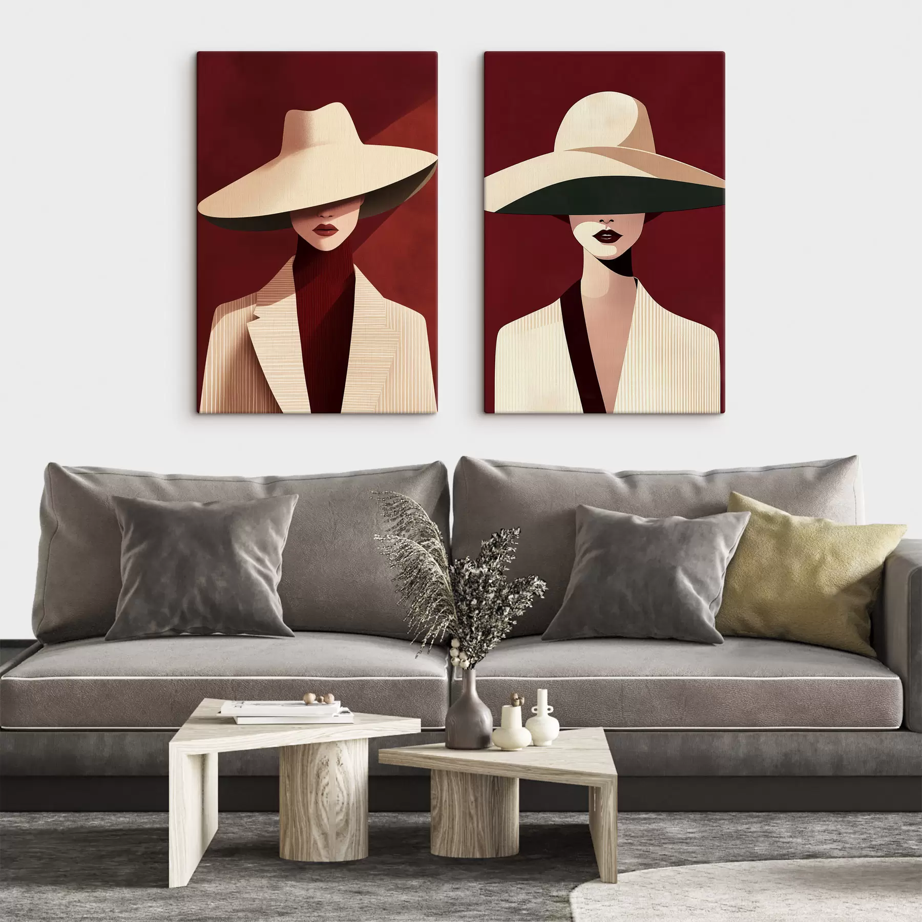 Tableau Portraits abstraits de femmes m30851