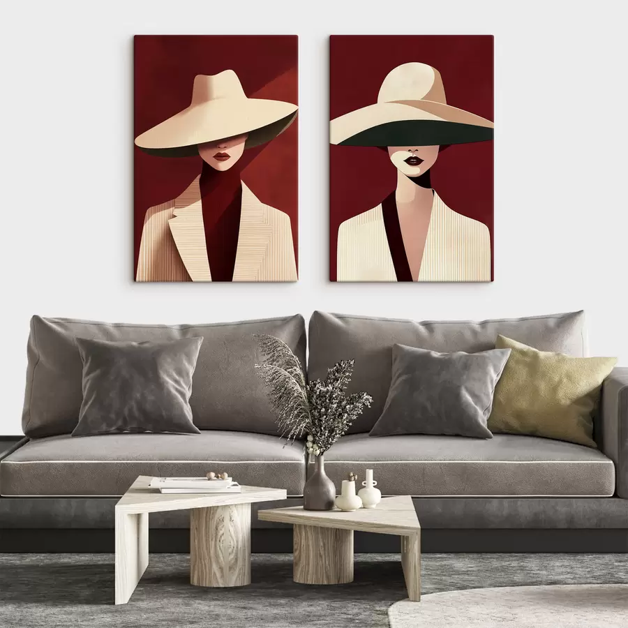 Papier peint Portraits abstraits de femmes m30851