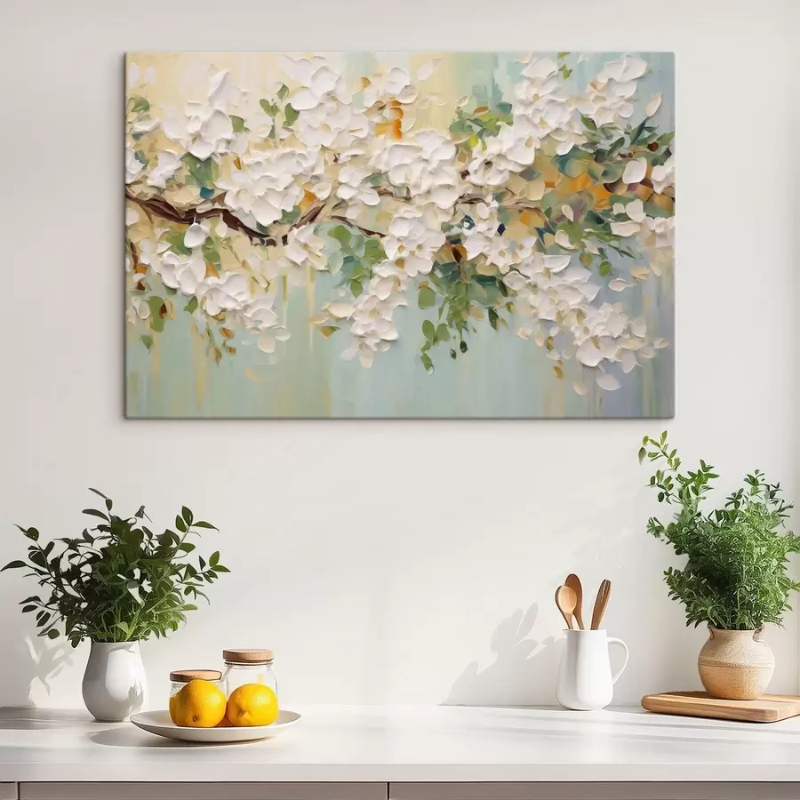 Tableau Abstraction à l'aquarelle dans les tons lilas s50296