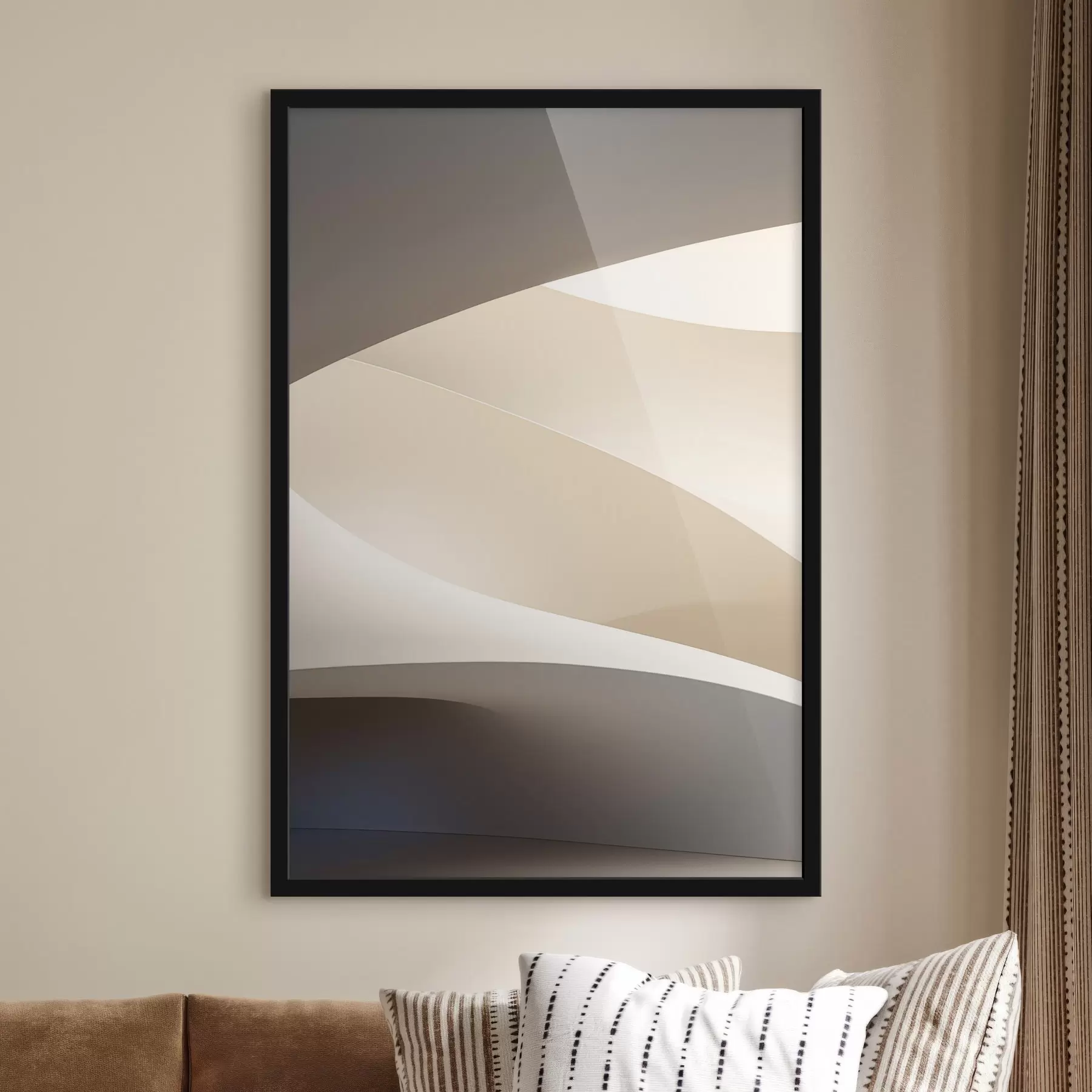 Papier peint Vagues beiges f50280