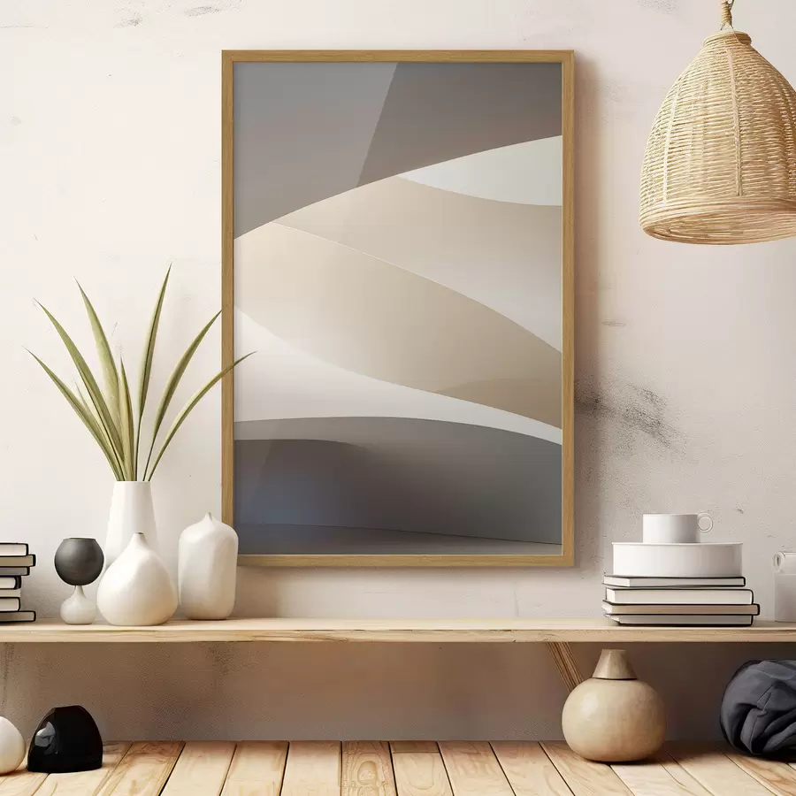 Papier peint Vagues beiges f50280