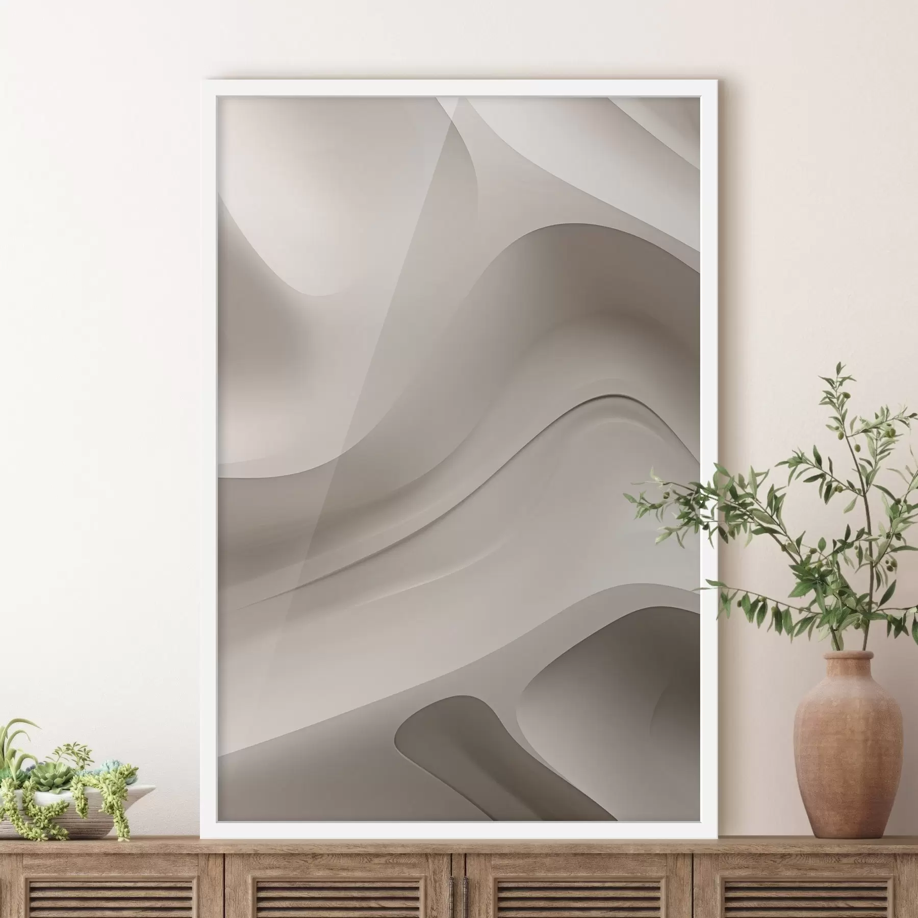 Papier peint Relief tridimensionnel blanc f50286