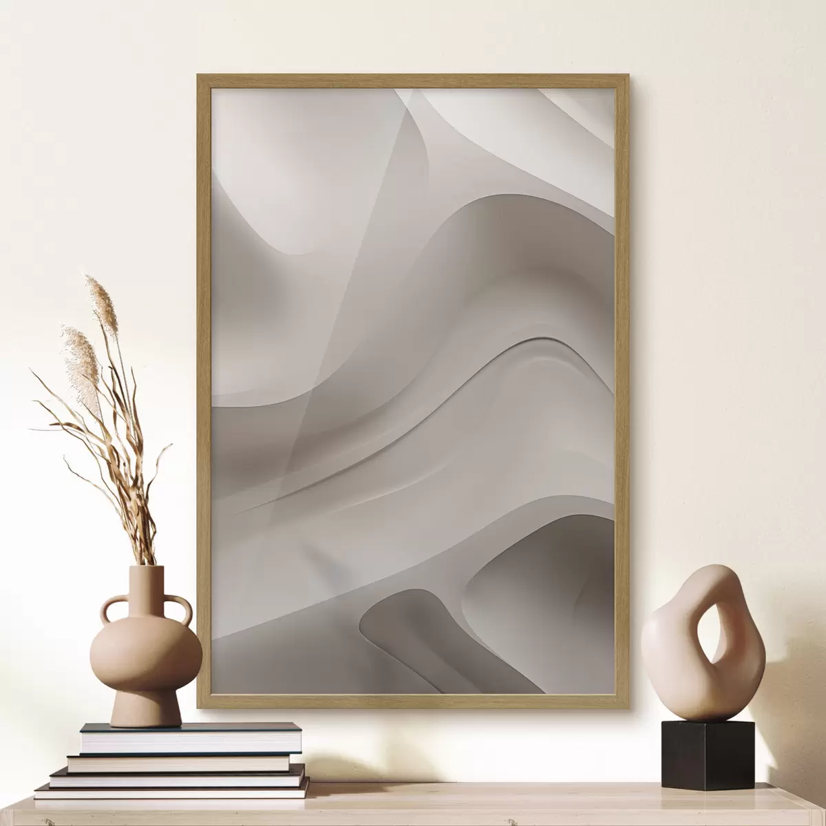 Poster Relief tridimensionnel blanc f50286