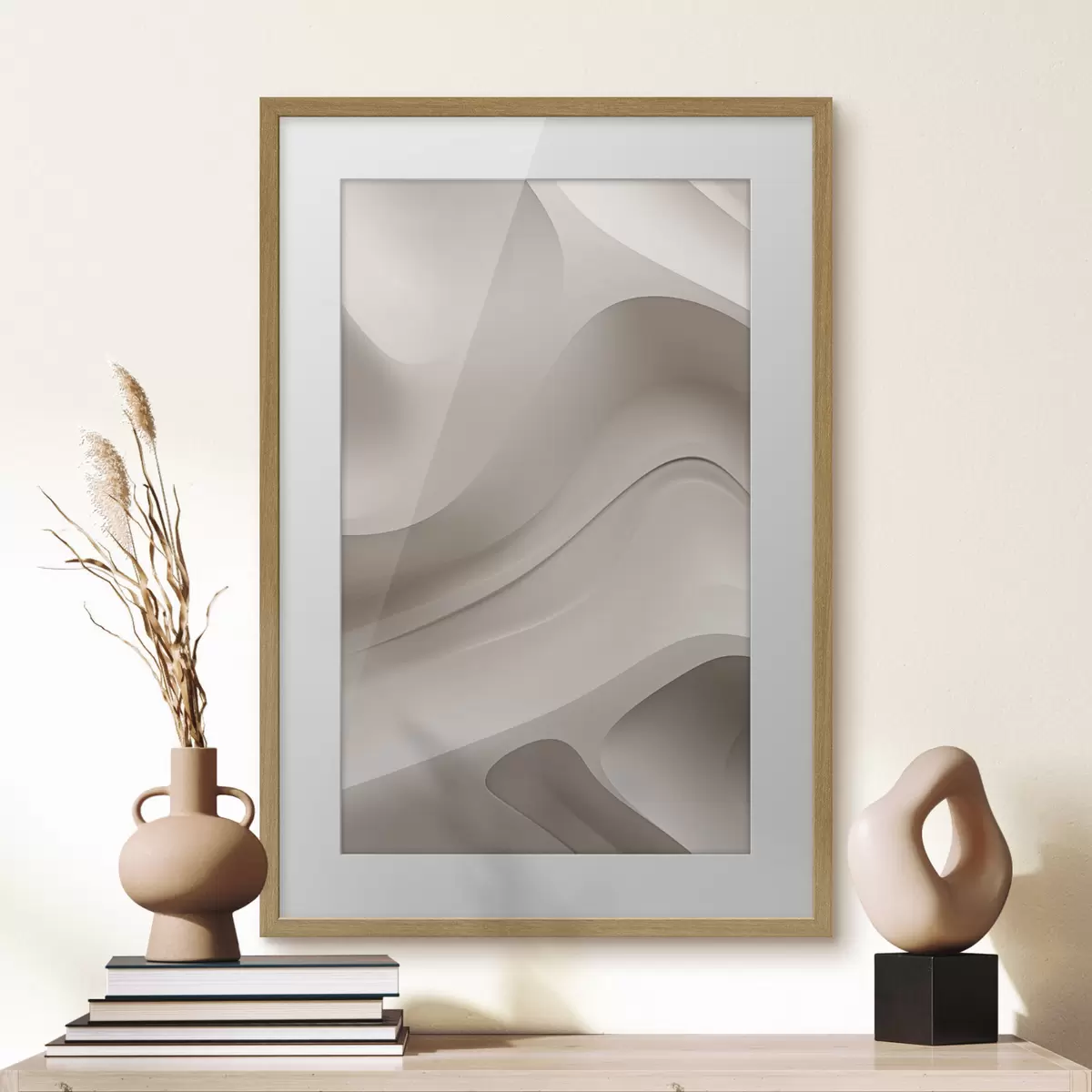 Poster Relief tridimensionnel blanc f50286