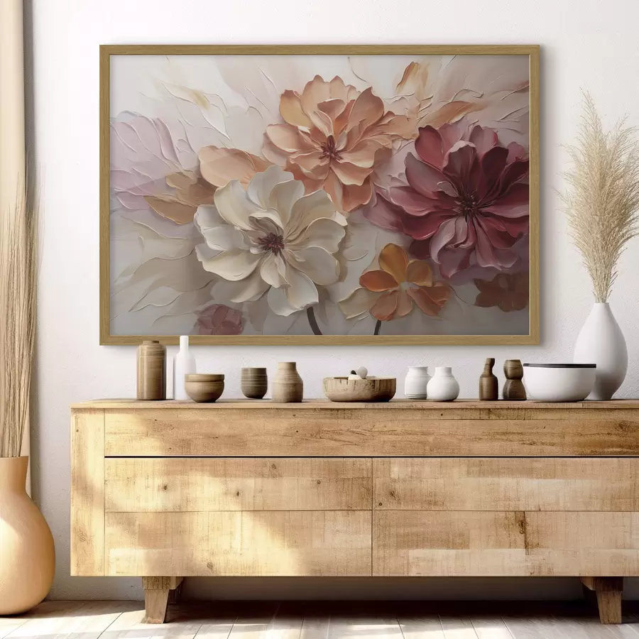 Papier peint Fleurs printanières en trois dimensions f50288