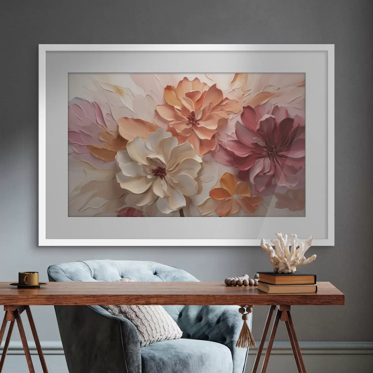 Poster Fleurs printanières en trois dimensions f50288