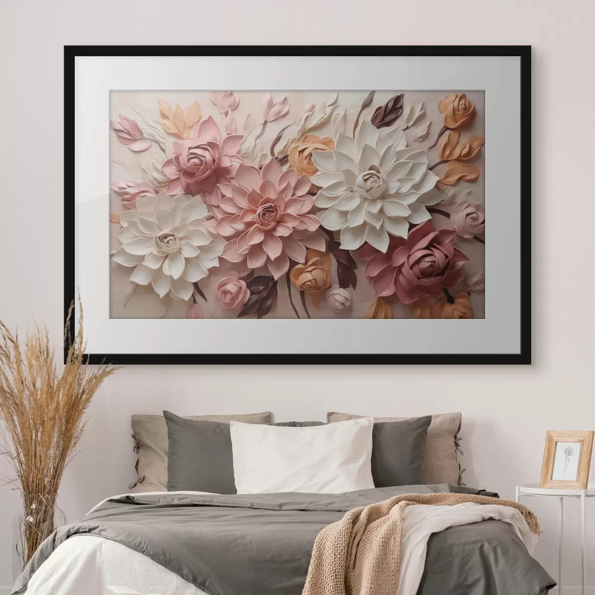 Poster Bouquet festif aux tons pastel f50289