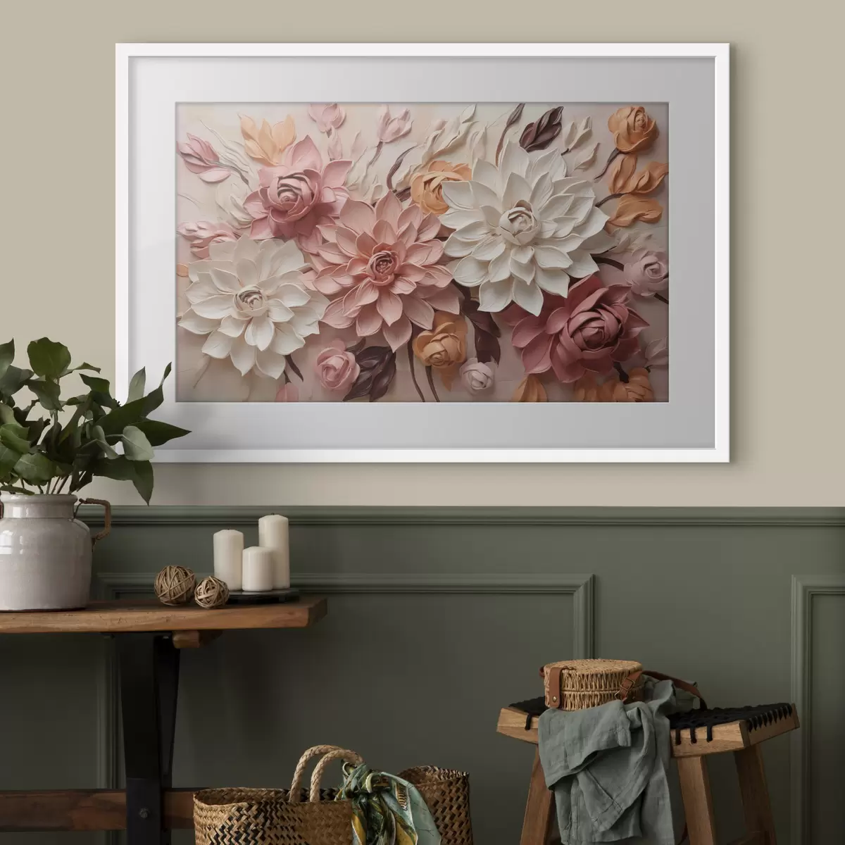 Poster Bouquet festif aux tons pastel f50289