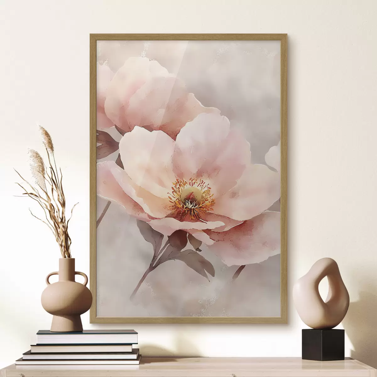 Poster Pivoine rose délicate f50290