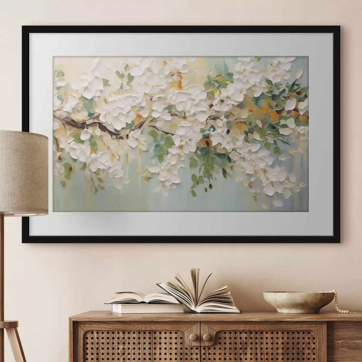 Poster Abstraction à l'aquarelle dans les tons lilas f50296