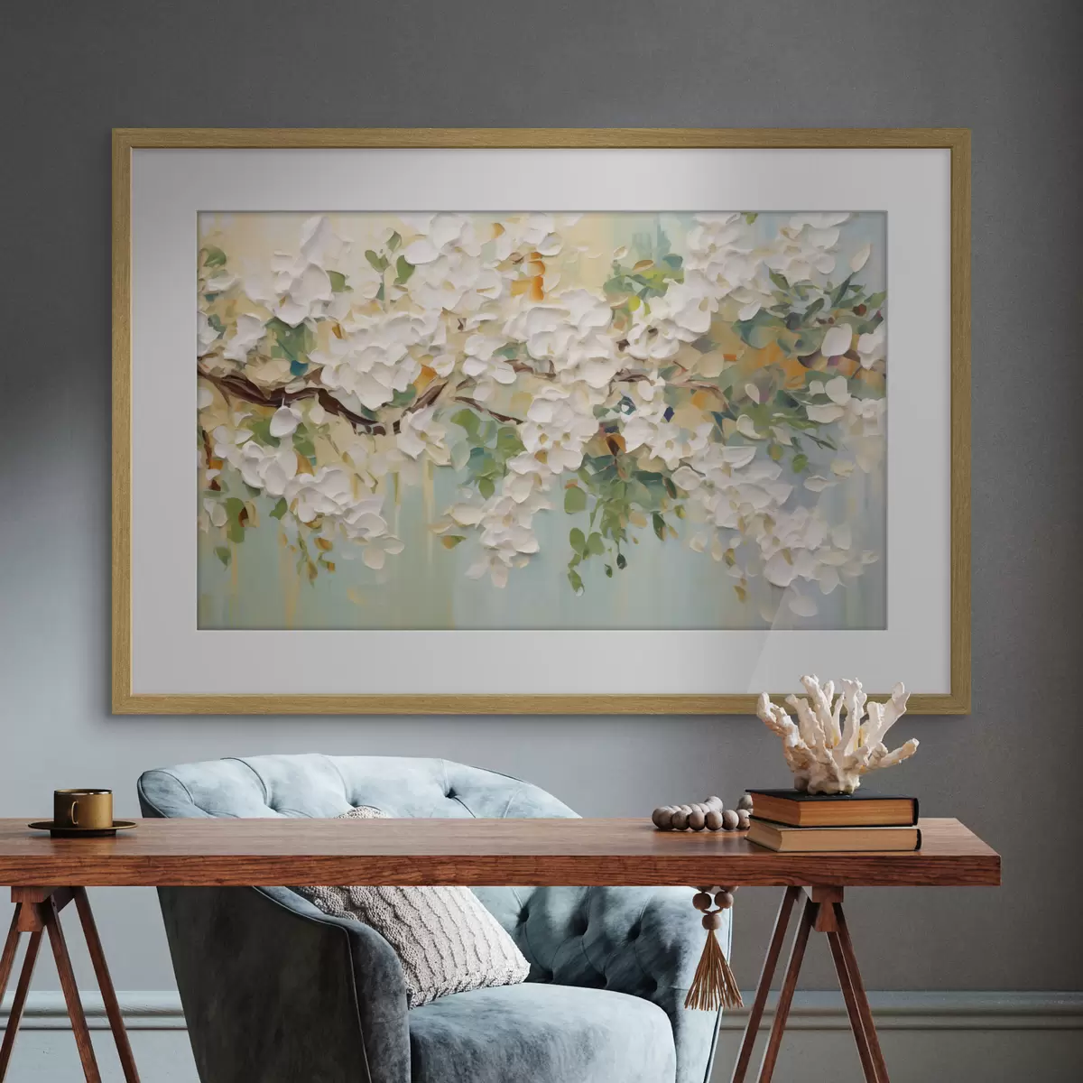 Poster Abstraction à l'aquarelle dans les tons lilas f50296