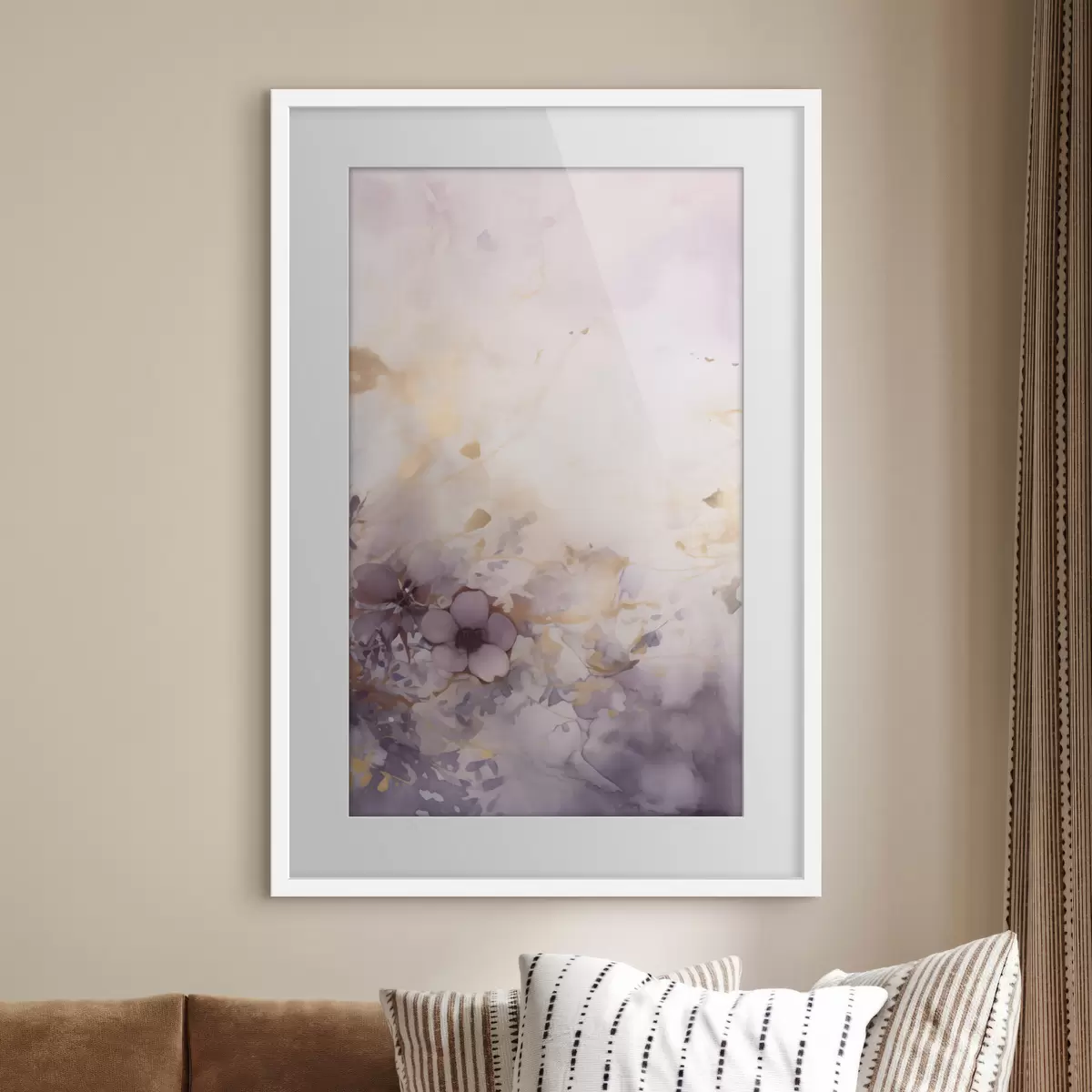 Poster Brume fleurie violette f50297