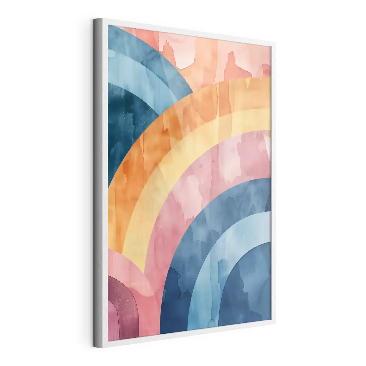 Poster Rayures abstraites aux couleurs de l'arc-en-ciel f50301