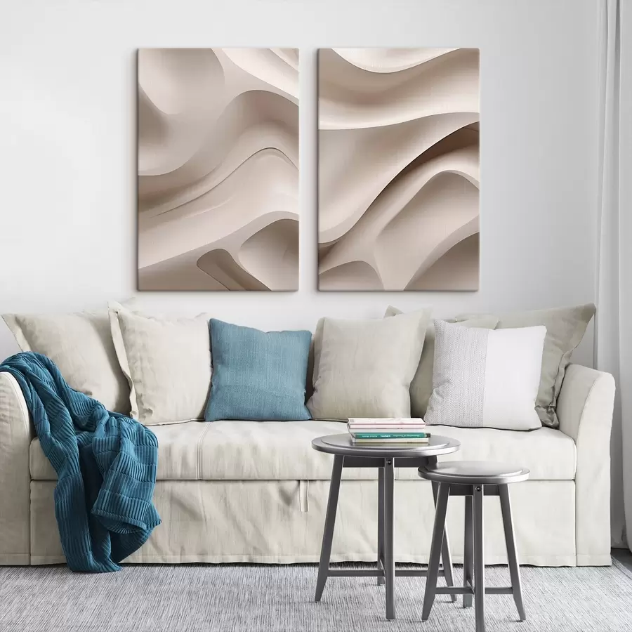 Tableau Relief texturé blanc m30869