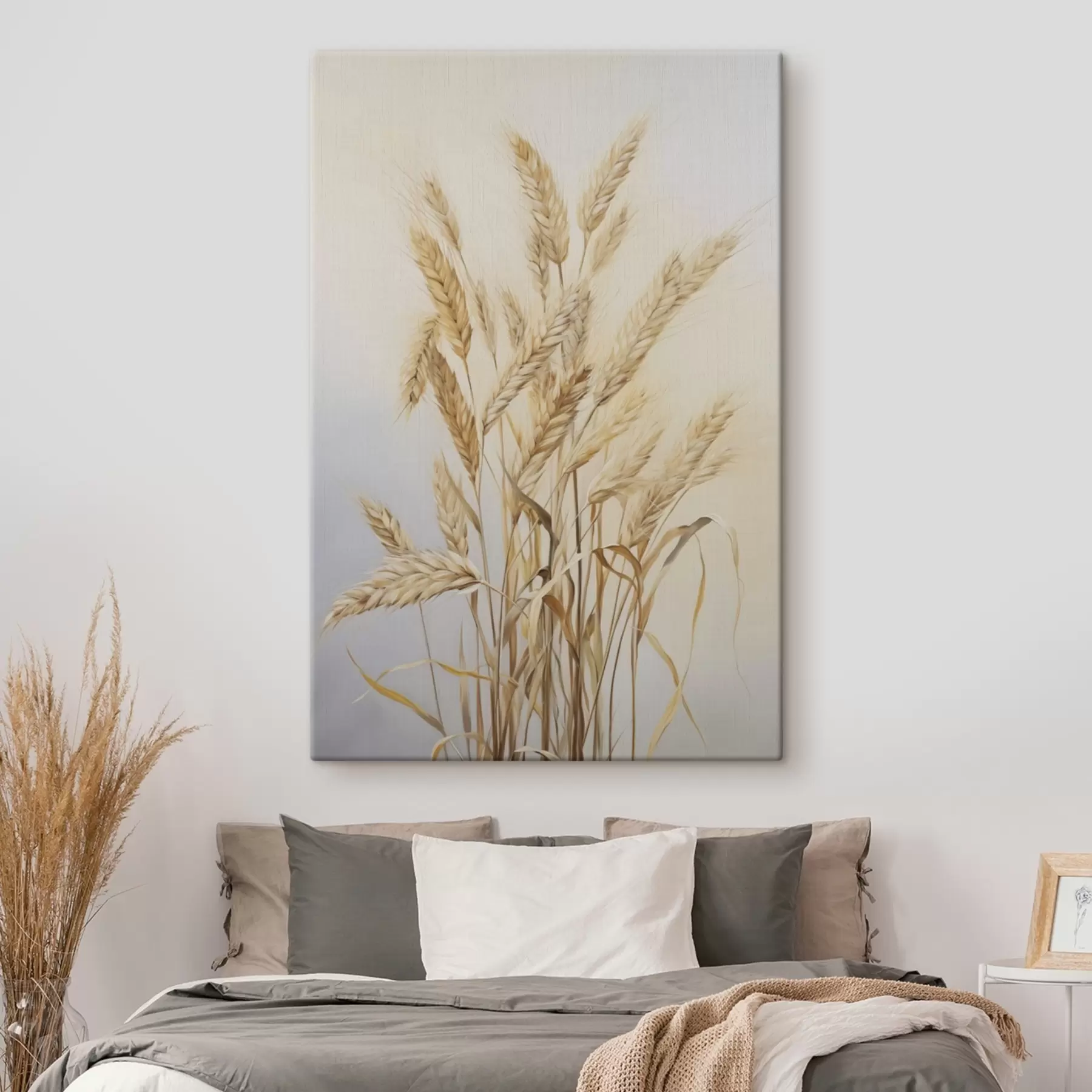 Tableau Blé, peinture d'imitation s50263