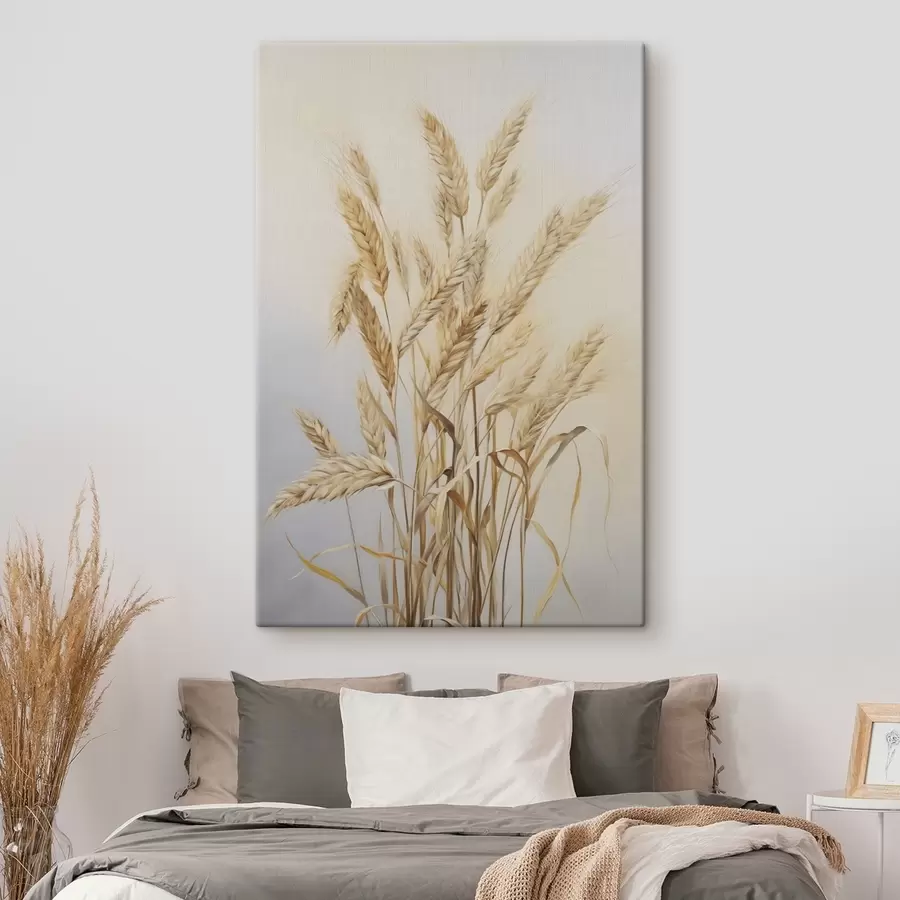 Tableau Blé, peinture d'imitation s50263