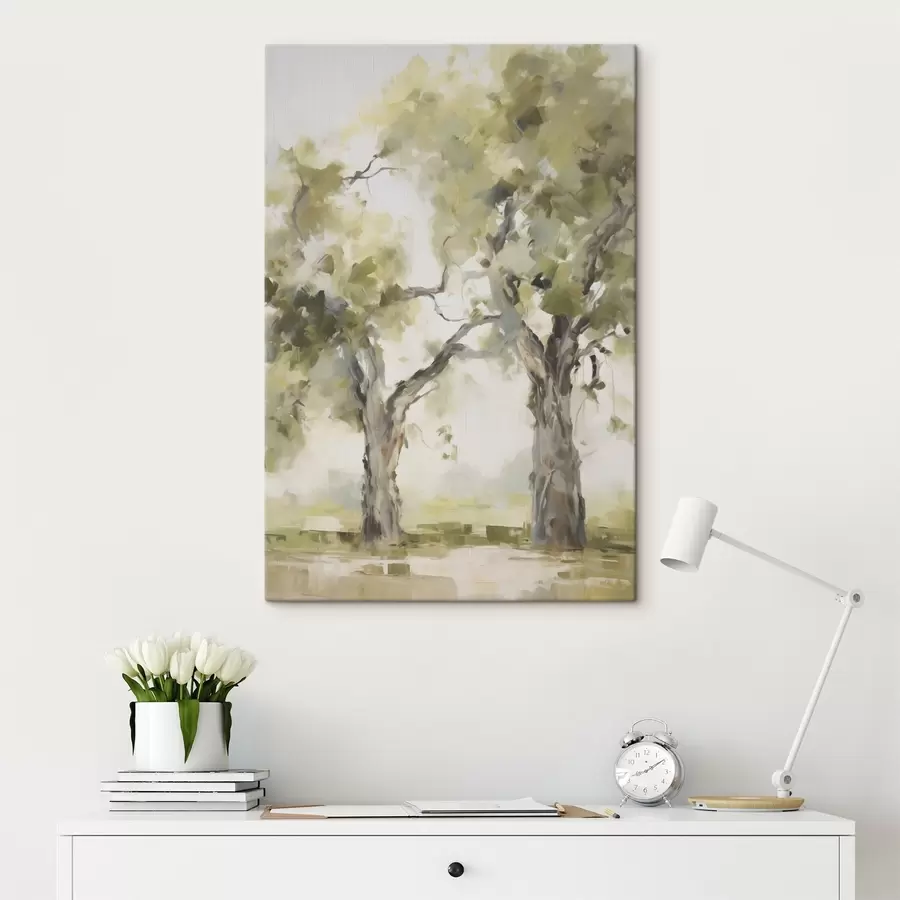 Tableau Arbres, imitation de peinture s50275