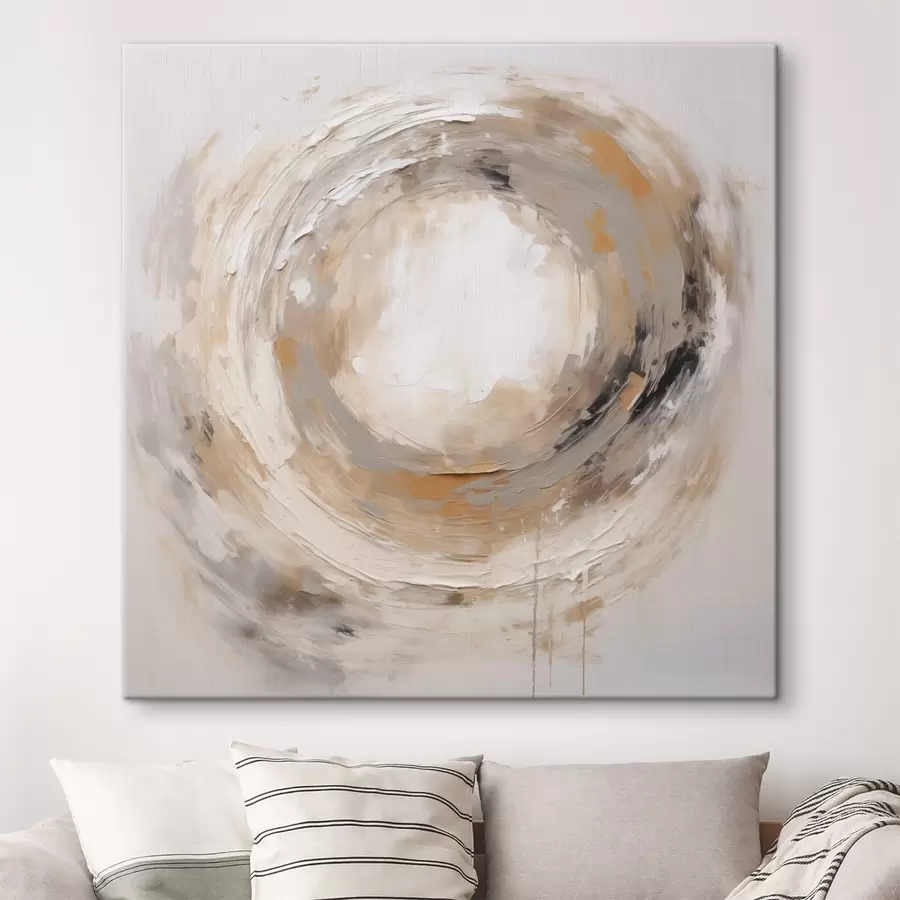 Tableau Abstraction tourbillonnante, imitation de la peinture s50276